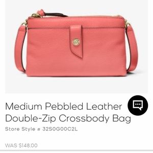 Michael kors medium pebble leather Crossbody bag